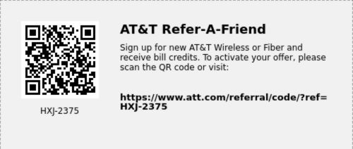 AT&T Refer a Friend QR Code